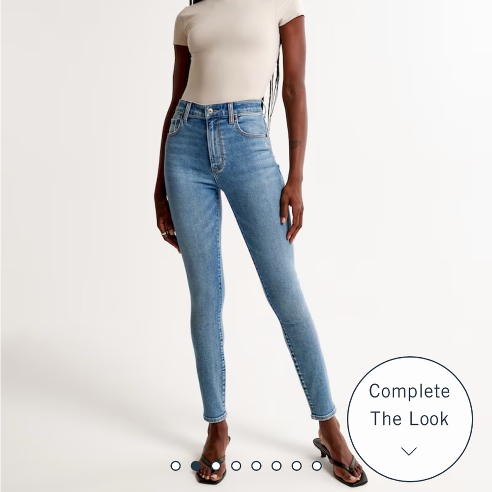 NWT Abercrombie High Rise Super Skinny Ankle Jean